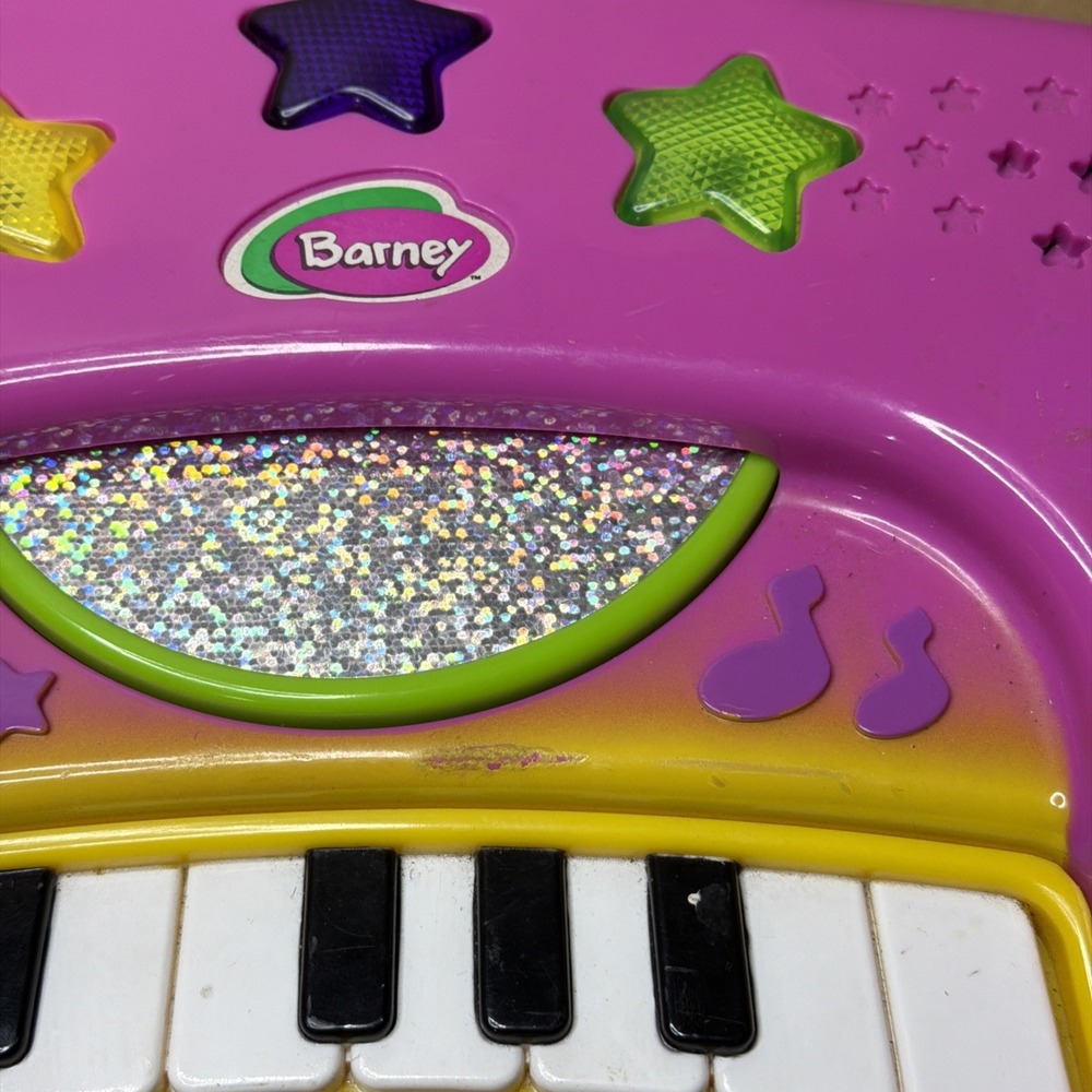 Vintage BARNEY Keyboard Song Magic PLAYSKOOL 1999 Plays 7 SONGS 90s Y2K Works - Picture 2 of 7